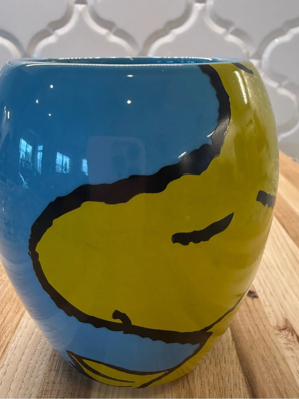 Peanuts Woodstock 3D Sculpted Ceramic Coffee Mug Blue & Yellow 16oz